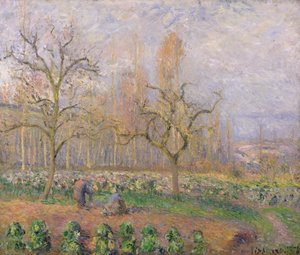Huerto en Pontoise, 1878 de Camille Jacob Pissarro